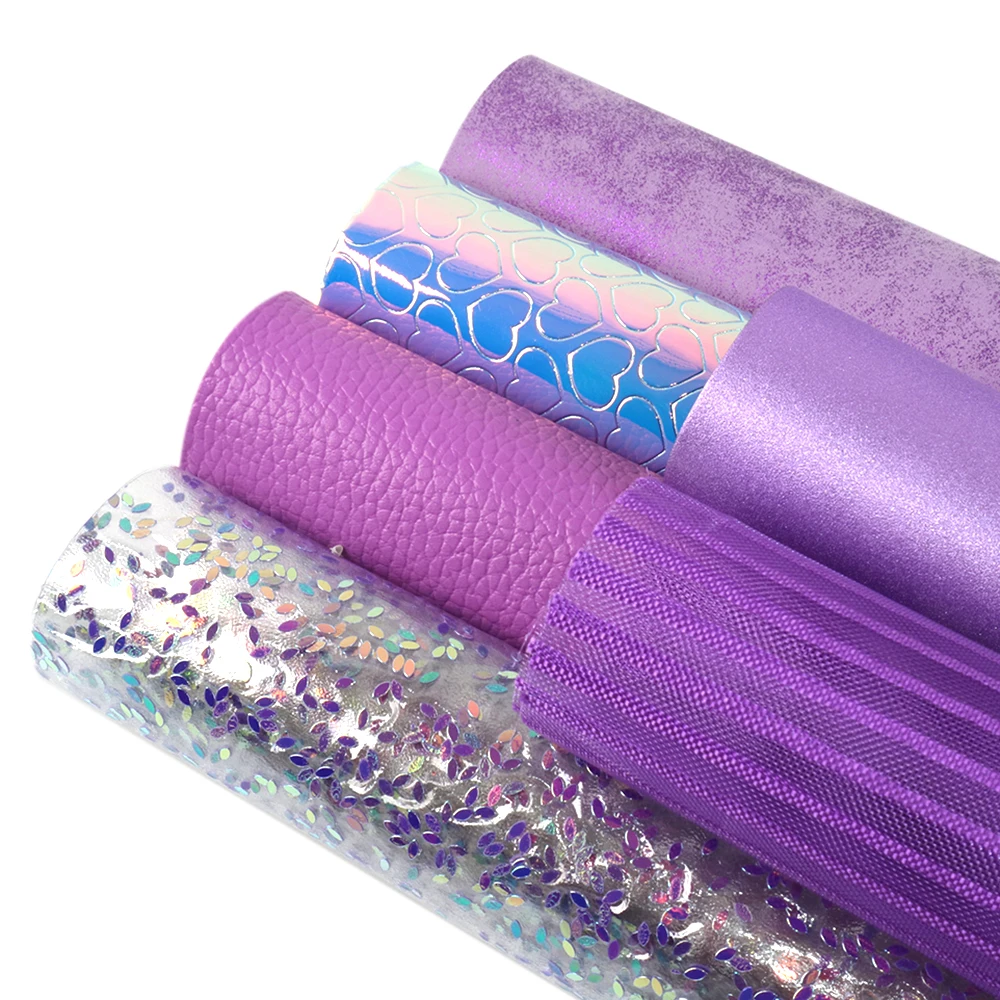 David accessories 20*34cm Purple Series 6pcs/lot Printed Solid Faux Synthetic Leather Fabric Patchwork for Bow DIY,1Yc7850
David accessories 20*34cm Purple Series 6pcs/lot Printed Solid Faux Synthetic Leather Fabric Patchwork for Bow DIY,1Yc7850