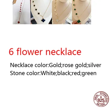 5 flower 925 sterling silver necklace personality fashion style four leaf flower clover high-end style new jewelry girlfriend
5 flower 925 sterling silver necklace personality fashion style four leaf flower clover high-end style new jewelry girlfriend
