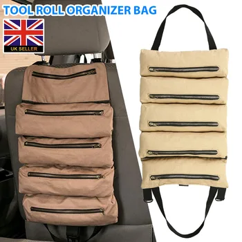 5 Pockets Canvas Roll Up Tool Bag Wrench Screwdriver Hand Tools Storage Bags Tool Storage Organizer Portable Large Capacity
5 Pockets Canvas Roll Up Tool Bag Wrench Screwdriver Hand Tools Storage Bags Tool Storage Organizer Portable Large Capacity