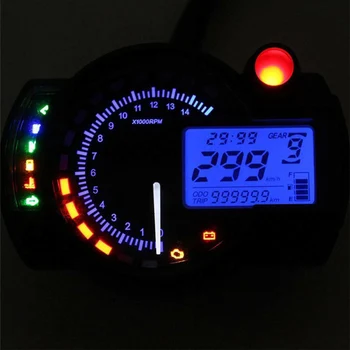 Motorcycle Speedometer Digital Light LCD Odometer Tachometer Speed Sensor Adjustable 7 Color Display Oil Level Meter Universal
Motorcycle Speedometer Digital Light LCD Odometer Tachometer Speed Sensor Adjustable 7 Color Display Oil Level Meter Universal