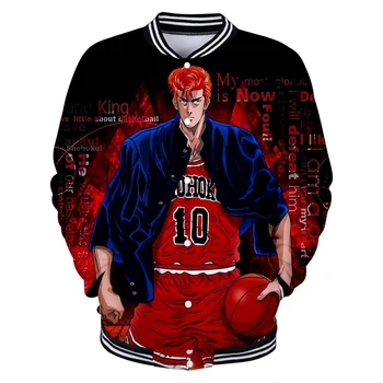 Japanese Anime SLAM DUNK Shohoku 3d Baseball Jacket Coat Hip Hop Men Women Hoodie Sweatshirt Long Sleeve 3D Hoodies Jackets Tops
Japanese Anime SLAM DUNK Shohoku 3d Baseball Jacket Coat Hip Hop Men Women Hoodie Sweatshirt Long Sleeve 3D Hoodies Jackets Tops