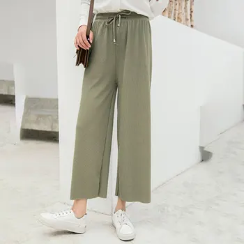 B 2020 Women Summer New Korean Version Of Drape Loose Wide-leg Pants Solid Color Elastic High Waist Tie Straight Casual Pants
B 2020 Women Summer New Korean Version Of Drape Loose Wide-leg Pants Solid Color Elastic High Waist Tie Straight Casual Pants