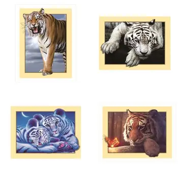 4Pcs Tigers Diamond Painting Kits for Adult Drill Paint with Diamonds NEW 
4Pcs Tigers Diamond Painting Kits for Adult Drill Paint with Diamonds NEW