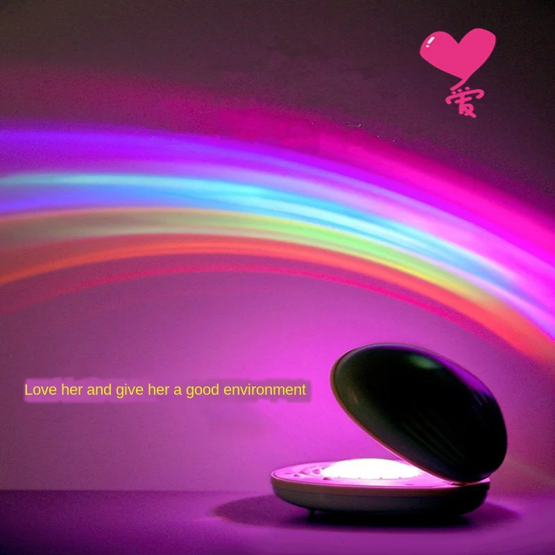 Shell Rainbow Projector Lamp Arc Colorful Gradient Nightlight Creative skittles bel normande Projection Lamp
Shell Rainbow Projector Lamp Arc Colorful Gradient Nightlight Creative skittles bel normande Projection Lamp