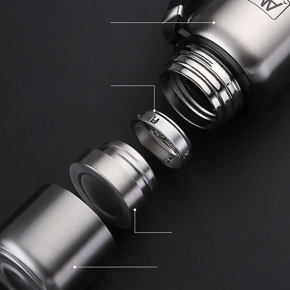 Large Capacity Inside And Outside 304 Vacuum Stainless Steel Vacuum Flask Sports Outdoor Water Bottle Portable Travel Pot
Large Capacity Inside And Outside 304 Vacuum Stainless Steel Vacuum Flask Sports Outdoor Water Bottle Portable Travel Pot