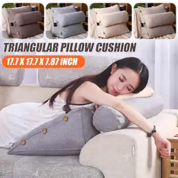 Stereo Couch Bed Triangular Backrest Pillow Waist Cushion Washable Cotton Linen Sofa Rest Household Bedroom Bedding Accessories
Stereo Couch Bed Triangular Backrest Pillow Waist Cushion Washable Cotton Linen Sofa Rest Household Bedroom Bedding Accessories