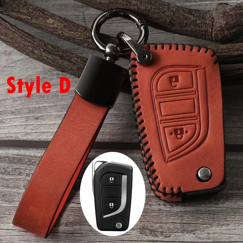 The First Layer of Cowhide Hand-stitched Folding 2 or 3 Button Car Key Protective Shell Is Suitable for Toyota Series Models
The First Layer of Cowhide Hand-stitched Folding 2 or 3 Button Car Key Protective Shell Is Suitable for Toyota Series Models