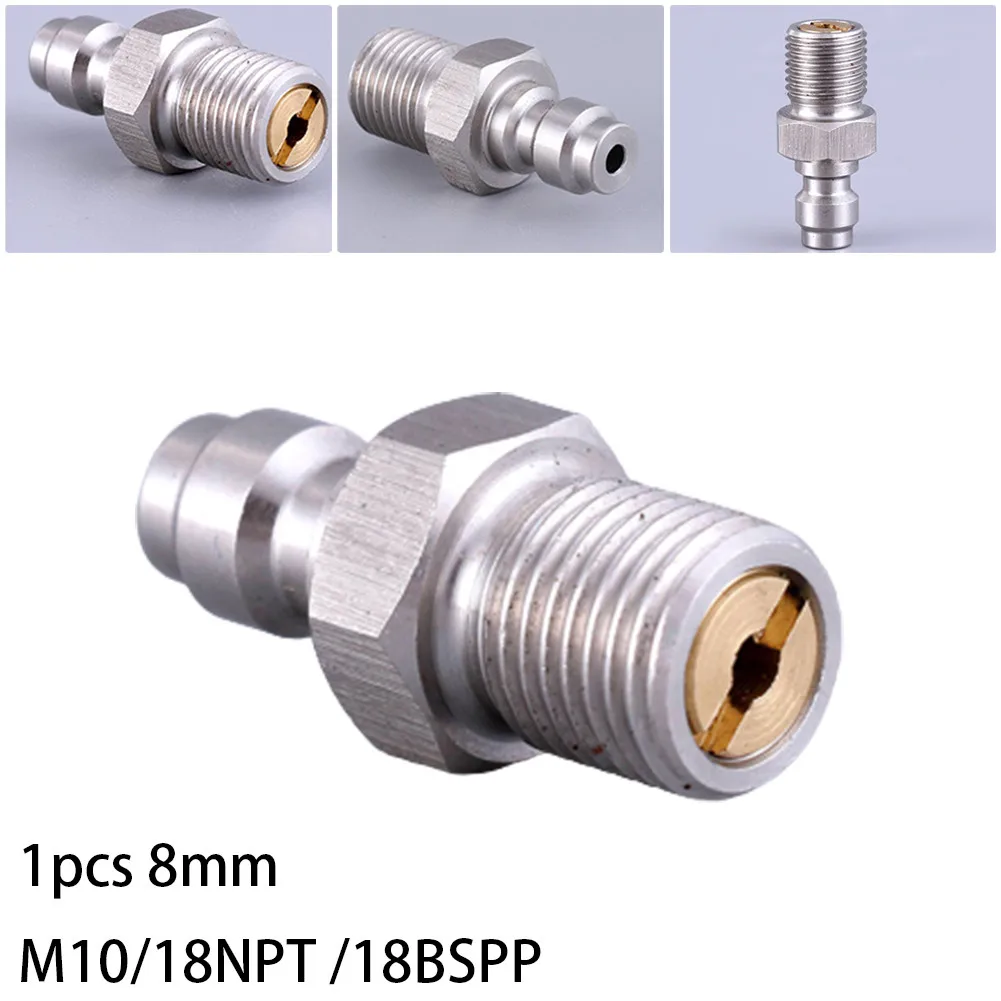 8MM Way Valve Filled Pacifier Stainless Steel Quick Connector Male Way Valve M10 1/8NPT 1/8BSPP Thread Quick Connection
8MM Way Valve Filled Pacifier Stainless Steel Quick Connector Male Way Valve M10 1/8NPT 1/8BSPP Thread Quick Connection