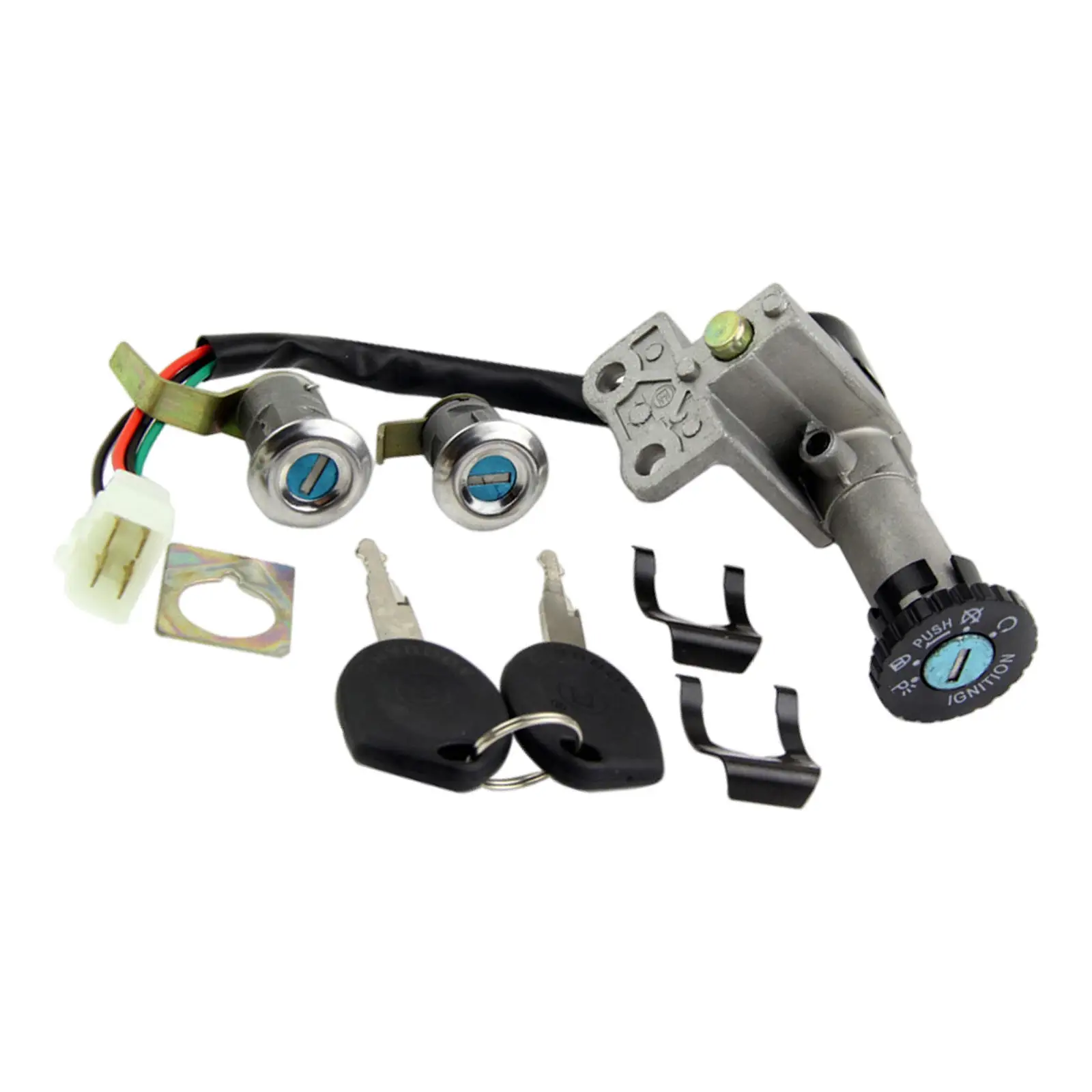 Ignition Switch Key Set Lock Replacement New Automotive Assembly Kit for Gy6 150Cc
Ignition Switch Key Set Lock Replacement New Automotive Assembly Kit for Gy6 150Cc