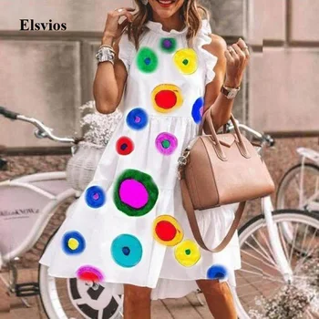 Elegant Butterfly Sleeveless Mini Dress Summer Colorful Dot Print Women Beach Sundress Retro Casual O-Neck Party Dress Vestidos
Elegant Butterfly Sleeveless Mini Dress Summer Colorful Dot Print Women Beach Sundress Retro Casual O-Neck Party Dress Vestidos