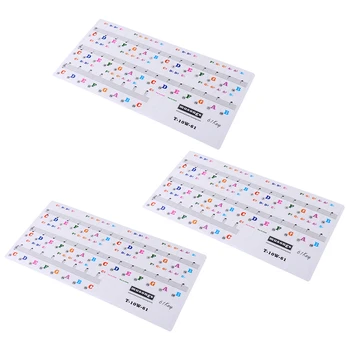 3 Pieces Removable Clear 61 Key Piano Keyboard Adhesive Stave Decals Stickers 23.5 x 11.5cm
3 Pieces Removable Clear 61 Key Piano Keyboard Adhesive Stave Decals Stickers 23.5 x 11.5cm