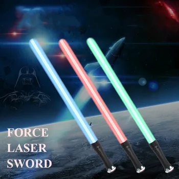 

Lightsaber Plastic Sword Weapon Rgb Laser Cosplay Kids Toy Luminous Light Outdoor Wars Stick Saber Toys for Children and Adults