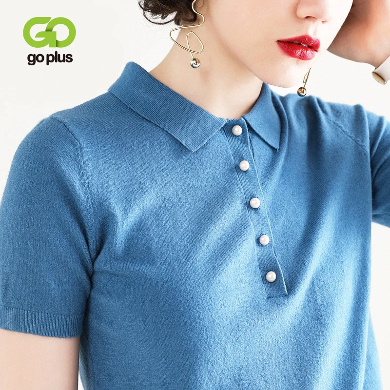 GOPLUS Woman Sweaters Turn Down Collar Knitted Pullovers 2020 Spring Autumn Short Sleeve Sweaters Womens Jumpers Vetement Femme
GOPLUS Woman Sweaters Turn Down Collar Knitted Pullovers 2020 Spring Autumn Short Sleeve Sweaters Womens Jumpers Vetement Femme