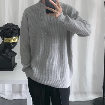 YASUGUOJI New 2019 Winter Fashion Turtleneck Knitted Sweater Men Casual Solid Color Pullover Sweater Men Thicken Mens Sweaters
YASUGUOJI New 2019 Winter Fashion Turtleneck Knitted Sweater Men Casual Solid Color Pullover Sweater Men Thicken Mens Sweaters