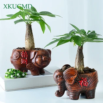 Elephant Owl Cartoon Ceramic Flower Pot Lucky Decoration Animal Sculpture Desktop Flower Arrangement Container Home Decoration
Elephant Owl Cartoon Ceramic Flower Pot Lucky Decoration Animal Sculpture Desktop Flower Arrangement Container Home Decoration