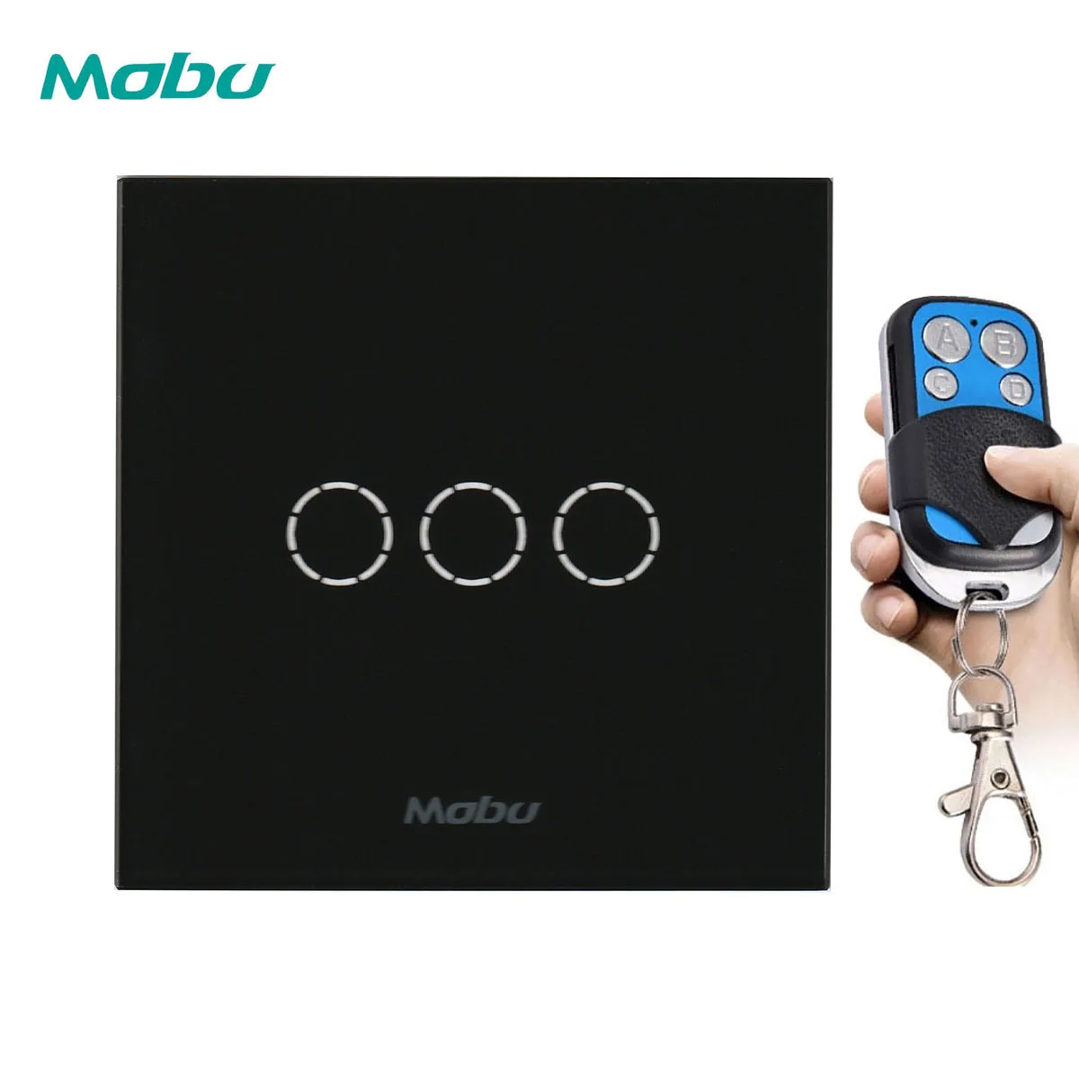 Mobu 3Gang 1-way remote control switch, EU/UK standard wall light touch switch, used with remote control.
Mobu 3Gang 1-way remote control switch, EU/UK standard wall light touch switch, used with remote control.