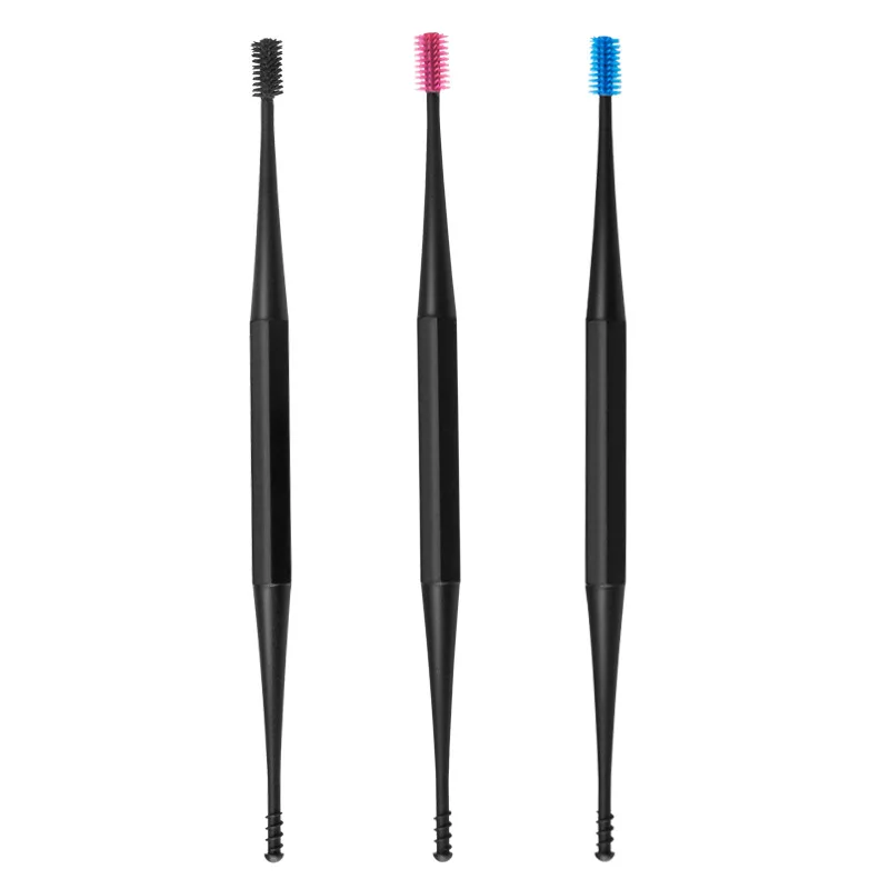 Description Picture 4 of itemSilicone Ear Pick Double Head Earpick Ear Clean Tool Double-ended Earpick Ear Wax Curette Remover Ear Clean Spoon Spiral Design