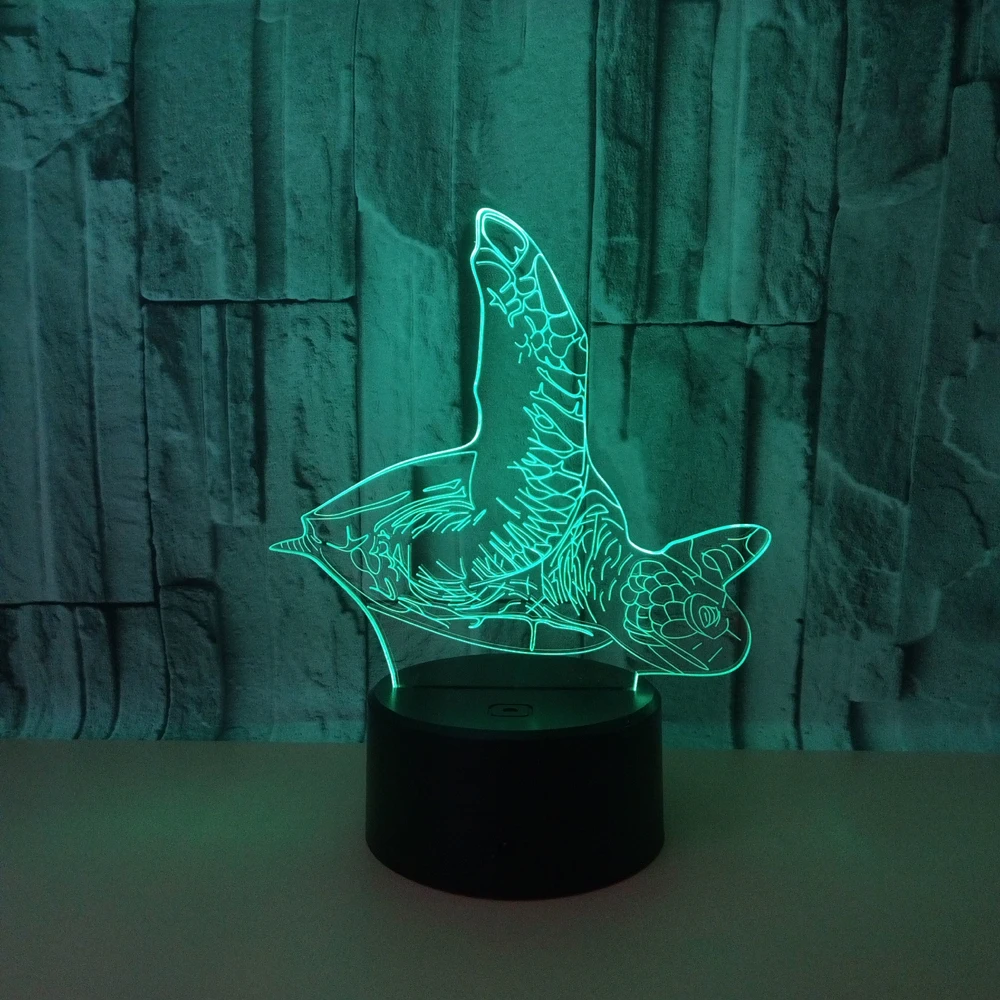 Ocean Animal Swimming Tortoise Chelonia mydas Sea Turtle 3D LED Night Light Desk Lamp Party Home Decor Kid Toy Christmas Lamp
Ocean Animal Swimming Tortoise Chelonia mydas Sea Turtle 3D LED Night Light Desk Lamp Party Home Decor Kid Toy Christmas Lamp