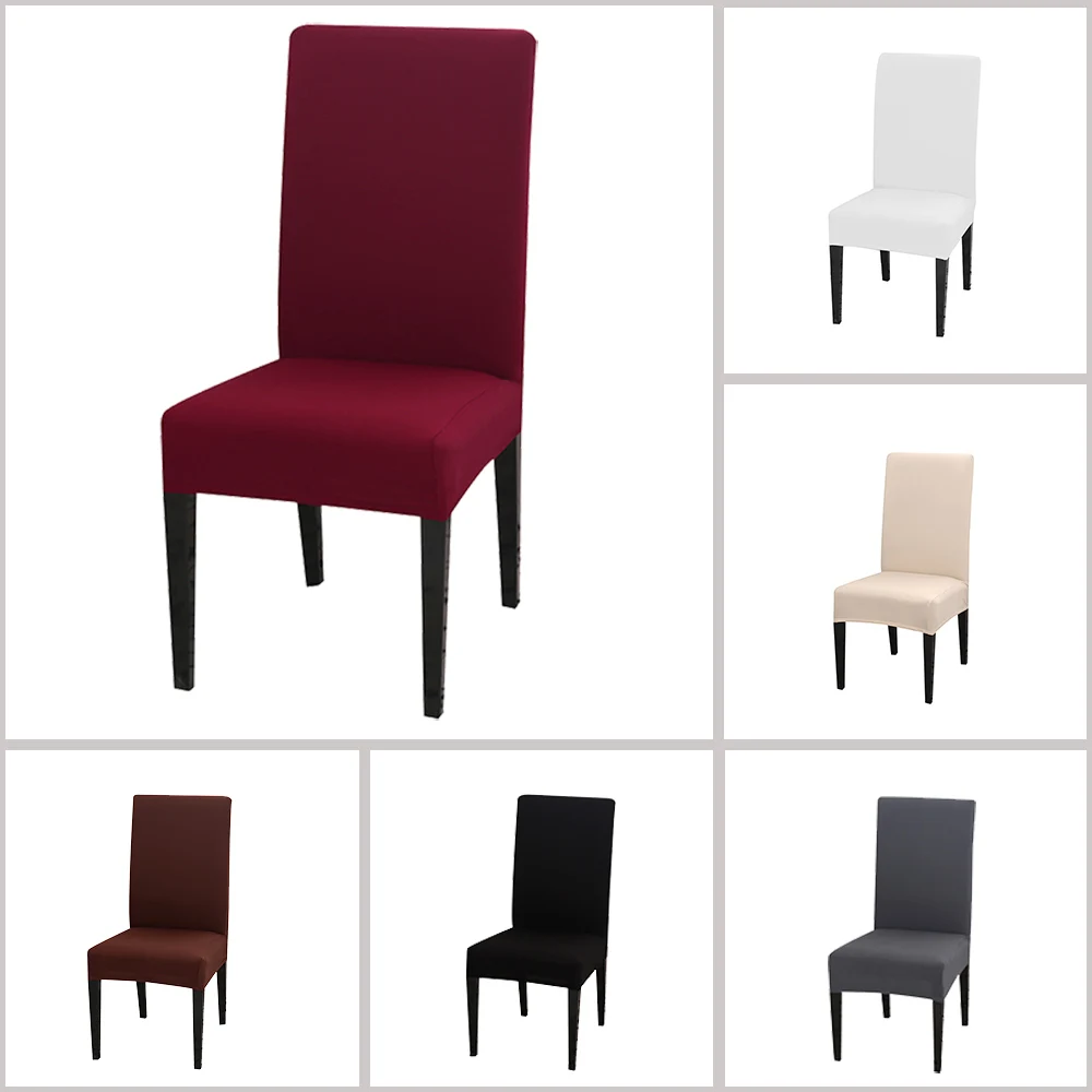 Wine Red Solid Color Elastic Dining Chair Cover Banquet Seat Cover Removable Spandex Strech Chair Covers Christmas Decor
Wine Red Solid Color Elastic Dining Chair Cover Banquet Seat Cover Removable Spandex Strech Chair Covers Christmas Decor
