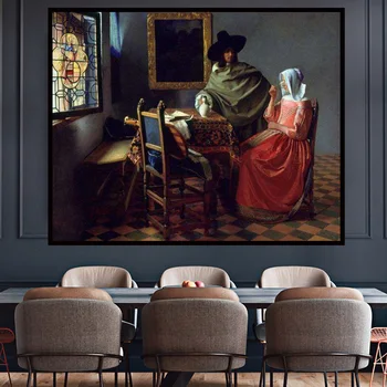 Dutch Vermeer Art Retro Oil Painting Print Print Poster Canvas Painting Room Decoration Art Gift
Dutch Vermeer Art Retro Oil Painting Print Print Poster Canvas Painting Room Decoration Art Gift