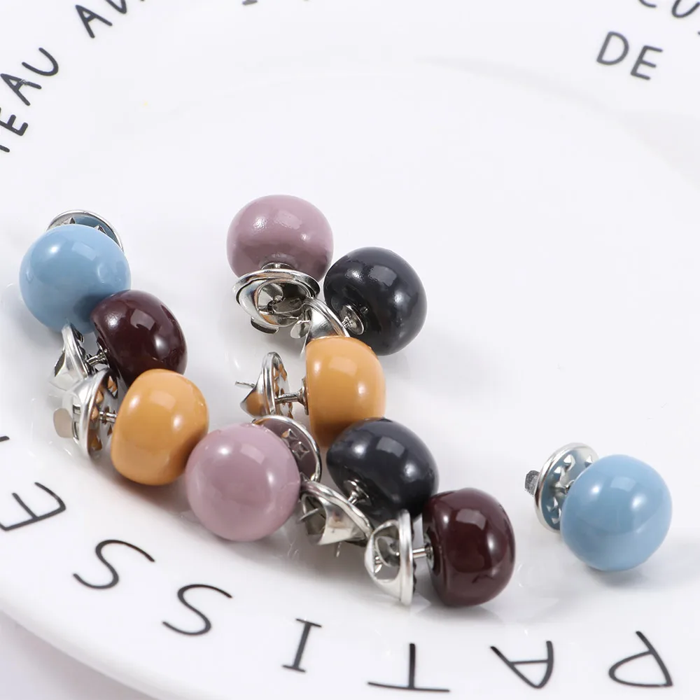 Simple Fixed Strap Sweater Brooch New Charm Crystal Women Ladies Pearl Clip Chain Fashion Cardigan Safety Pin Suit | Украшения и