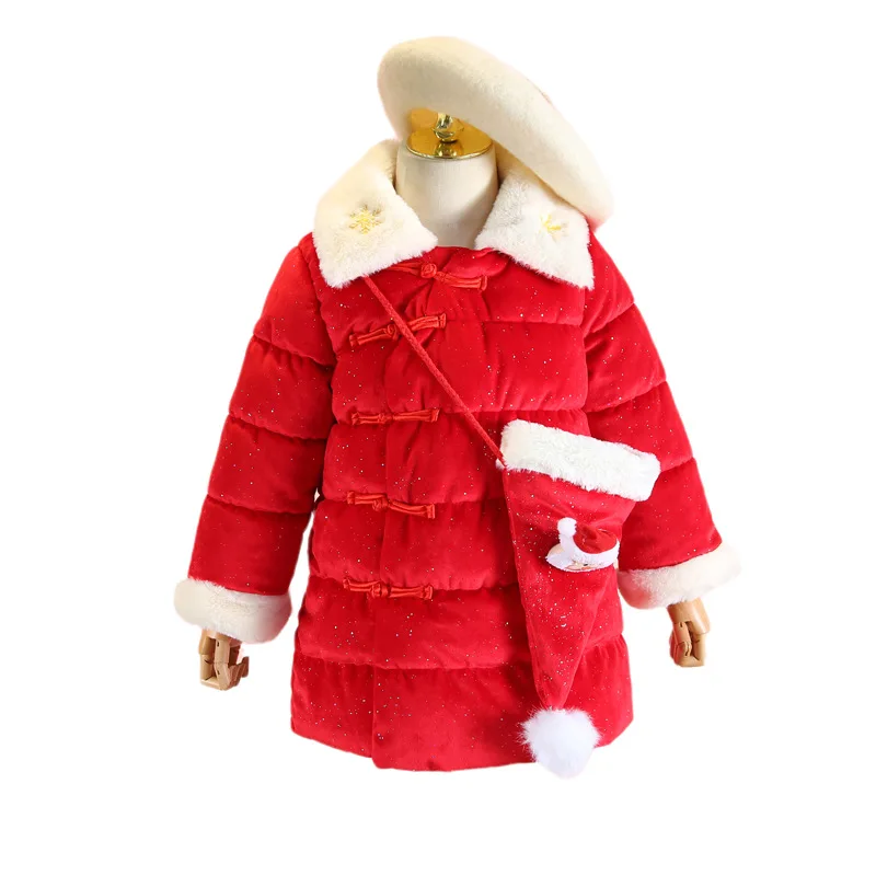 Girls Christmas suit 2019 winter dress girl buckle buckle shiny cotton padded jacket to send bags
Girls Christmas suit 2019 winter dress girl buckle buckle shiny cotton padded jacket to send bags
