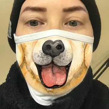 6PC Women Windproof Face Mask Reusable Face Shield Cloth Mouth Mask Washable Breathable Face Shield mondmaskers Tapabocas