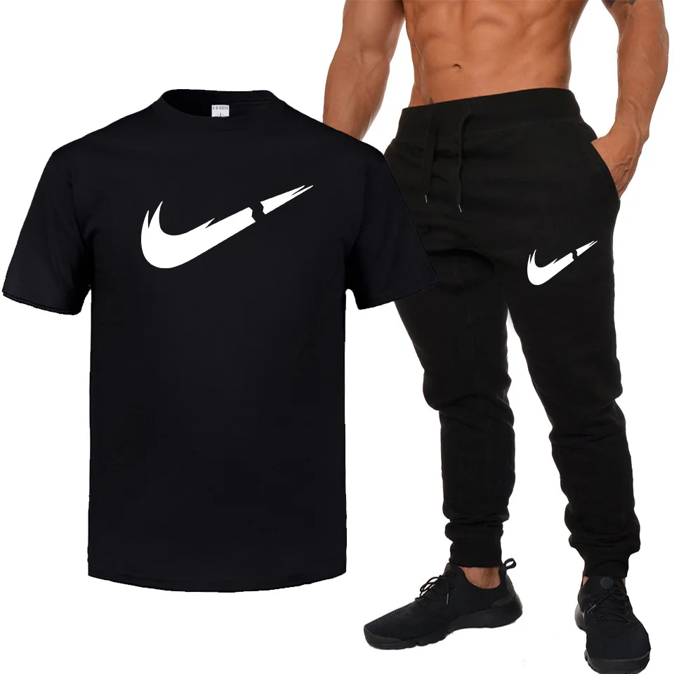 Brand Printed Summer Wear New Style Men Fashion Short Sleeve T-shirt Trousers Sports Set Youth Casual Two-Piece Set
Brand Printed Summer Wear New Style Men Fashion Short Sleeve T-shirt Trousers Sports Set Youth Casual Two-Piece Set
