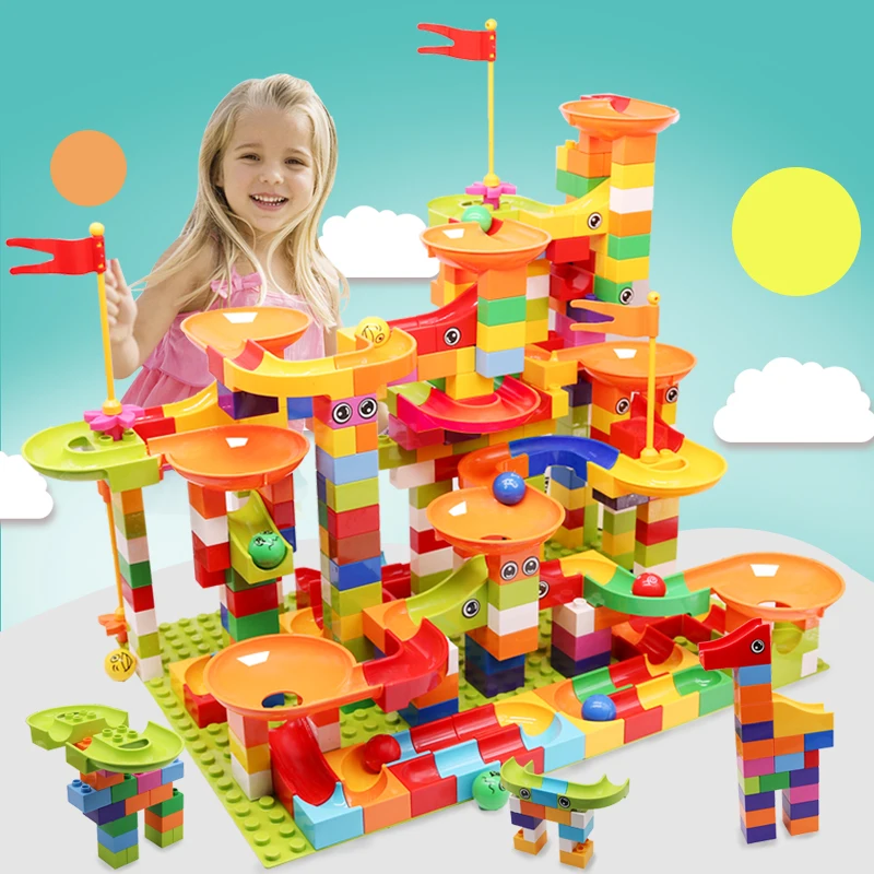 Big Size Marble Race Run Maze Ball Track Building Blocks DIY Colorful Funnel Slide Assemble Bricks Educational Toys For Children
Big Size Marble Race Run Maze Ball Track Building Blocks DIY Colorful Funnel Slide Assemble Bricks Educational Toys For Children