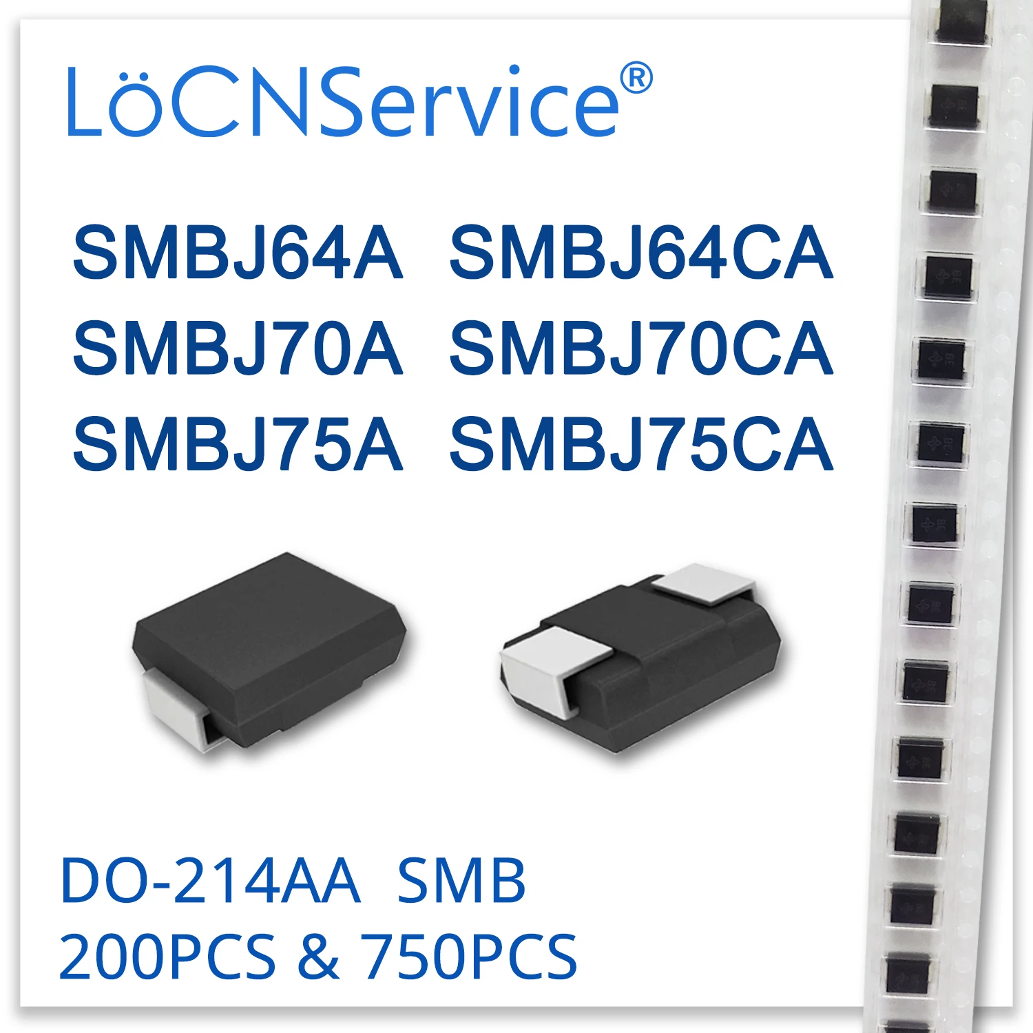 LoCNService 200 шт. 750 шт. SMBJ SMBJ64 SMBJ64A SMBJ64CA SMBJ70 SMBJ70A SMBJ70CA SMBJ75 SMBJ75A SMBJ75CA Diode DO214AA TVS
LoCNService 200 шт. 750 шт. SMBJ SMBJ64 SMBJ64A SMBJ64CA SMBJ70 SMBJ70A SMBJ70CA SMBJ75 SMBJ75A SMBJ75CA Diode DO214AA TVS