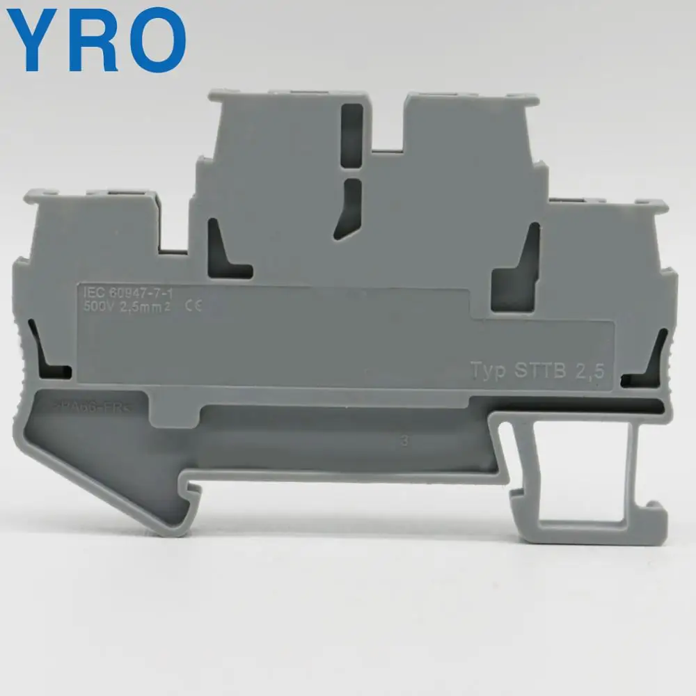 Din Rail Terminal Block STTB2.5 Connector Return Pull Type Spring Connection Screwless Copper Conductor
Din Rail Terminal Block STTB2.5 Connector Return Pull Type Spring Connection Screwless Copper Conductor