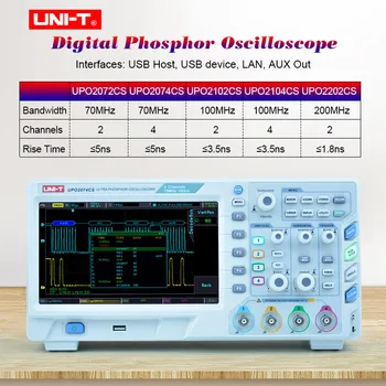 UPO2000CS Phosphor Oscilloscope 70-100MHz bandwidth;1GS/s sampling rate;28Mpts memory depth 50,000wfms/s waveform capture rate
UPO2000CS Phosphor Oscilloscope 70-100MHz bandwidth;1GS/s sampling rate;28Mpts memory depth 50,000wfms/s waveform capture rate