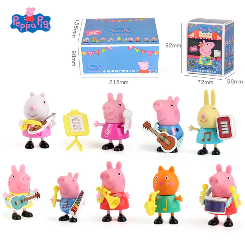 Genuine Peppa Pig 9 Pcs/Set Cute Musician Series Surprise Blind Box Action Figures Doll Set Toys Cartoon Model Toys Kids Gift
Genuine Peppa Pig 9 Pcs/Set Cute Musician Series Surprise Blind Box Action Figures Doll Set Toys Cartoon Model Toys Kids Gift