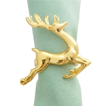 6pcs Christmas deer napkin rings Silver Gold Alloy napkin buckle napkin buckle hotel wedding party table decoration
6pcs Christmas deer napkin rings Silver Gold Alloy napkin buckle napkin buckle hotel wedding party table decoration