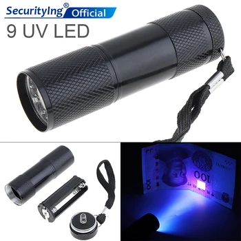 SecurityIng Aluminum Alloy 9 LED UV Multi-function Flashlight Outdoor Hunting UV Lamp Lights for Fluorescent Agent Detection
SecurityIng Aluminum Alloy 9 LED UV Multi-function Flashlight Outdoor Hunting UV Lamp Lights for Fluorescent Agent Detection