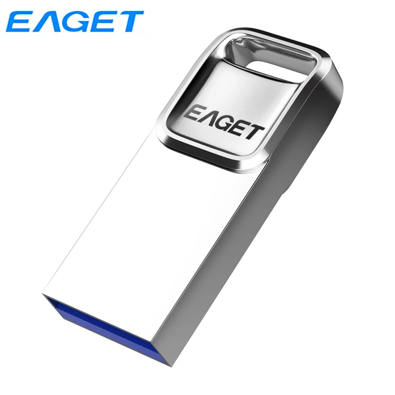 

Eaget USB 2.0 Flash Drive 64GB 32GB 16GB Stylish Metal Case Capless Pen Drive Waterproof U Disk Memory Stick For Computer U1