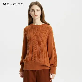 Me&city Wool blend Knitted Sweater Women Pullovers Autumn Winter Basic Women Sweaters Leisure Keep warm New Sweaters
Me&city Wool blend Knitted Sweater Women Pullovers Autumn Winter Basic Women Sweaters Leisure Keep warm New Sweaters
