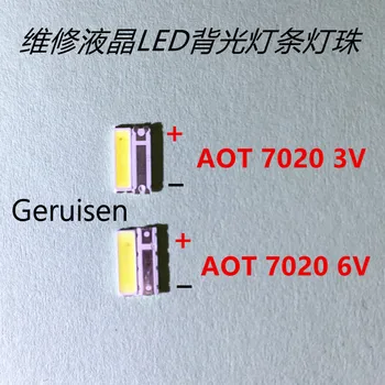 50PCS AOT LED 7020 LED backlit TV high power 1W 3V 6V 55LM cool white for LED LCD TV backlight application with Zener
50PCS AOT LED 7020 LED backlit TV high power 1W 3V 6V 55LM cool white for LED LCD TV backlight application with Zener