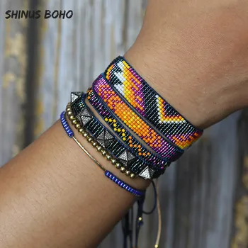 Rainbow Charm MIYUKI Bracelet Jewelry 2020 Rivet Bileklik Pulsera Mujer Women Bohemian Gift Handmade Weaving Wholesale
Rainbow Charm MIYUKI Bracelet Jewelry 2020 Rivet Bileklik Pulsera Mujer Women Bohemian Gift Handmade Weaving Wholesale