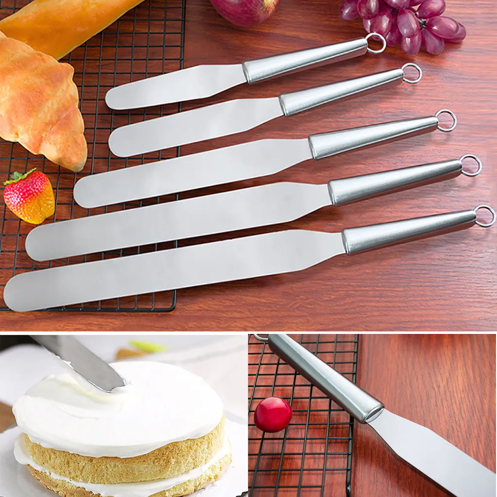 

Cake Cream Spatula Set Smoother Icing Spreader Fondant Pastry Decorating Tools Cake Decorating Tools Kitchen Tools Butter 8P