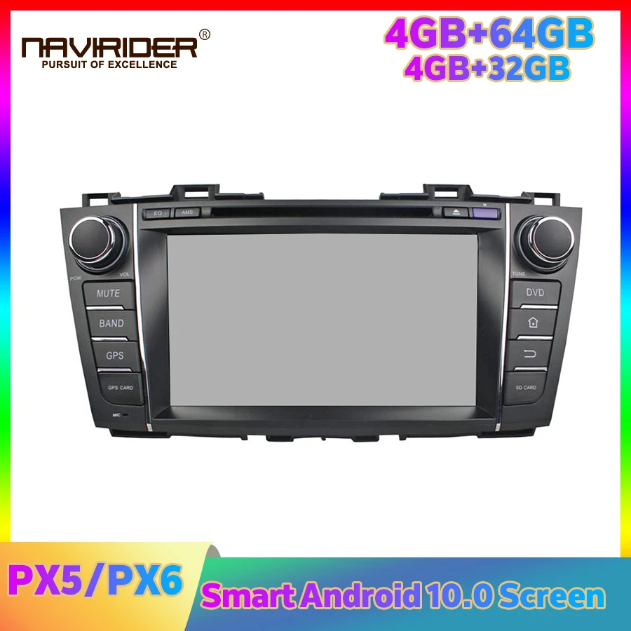 Автомагнитола PX5 PX6 2DIN с радио стереопроигрывателем Android для MAZDA Mazada 5 Premacy Carplay