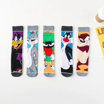 Happy Men Women Cotton Stockings Pattern Bugs Bunny Rabbit Daffy Duck Dog Funny Cartoon Street Style Long Tube Socks Hot Sale
Happy Men Women Cotton Stockings Pattern Bugs Bunny Rabbit Daffy Duck Dog Funny Cartoon Street Style Long Tube Socks Hot Sale
