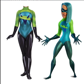 The Incredibles 2 Movie Women Kids Voyd Cosplay Costume Green Zentai Bodysuit Suit Jumpsuits
The Incredibles 2 Movie Women Kids Voyd Cosplay Costume Green Zentai Bodysuit Suit Jumpsuits