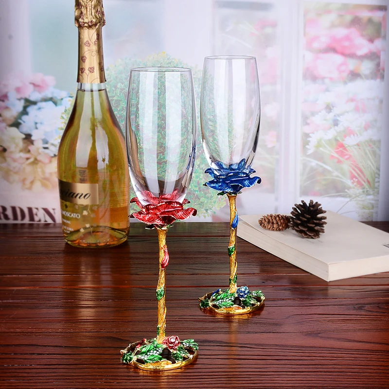 2 pcs / set High Quality wine glass Crystal Champagne Glasses set goblet Bubble Wine glass wedding gifts drinkware
2 pcs / set High Quality wine glass Crystal Champagne Glasses set goblet Bubble Wine glass wedding gifts drinkware