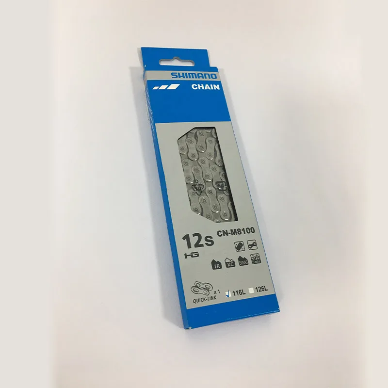 CN-M8100 Bicycle Chain 12S Speed Chain Quick link 116L Link for MTB Mountain Bike and ROAD Bicycle Components and Parts
CN-M8100 Bicycle Chain 12S Speed Chain Quick link 116L Link for MTB Mountain Bike and ROAD Bicycle Components and Parts