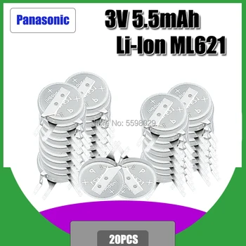 20PCS NEW Panasonic Original ML621 ML 621 replace MS621 3V 5.8MAH Rechargeable Battery
20PCS NEW Panasonic Original ML621 ML 621 replace MS621 3V 5.8MAH Rechargeable Battery