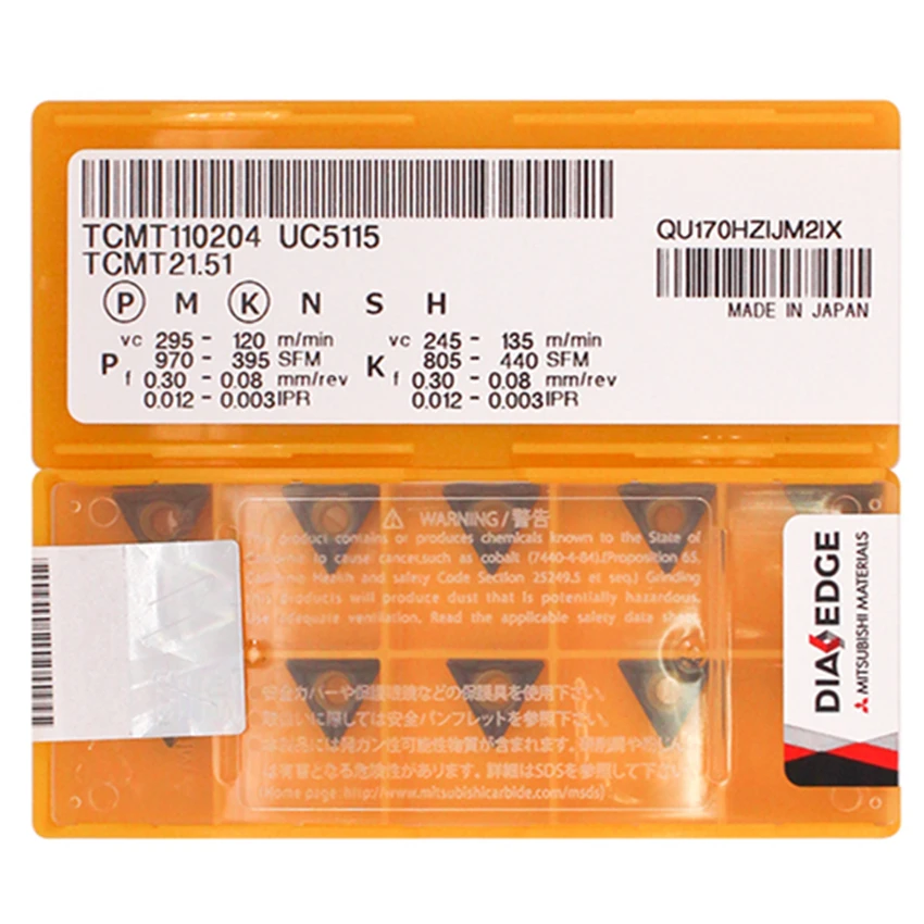 TCMT16T304 UC5115/TCMT16T308 UC5115/TCMT110204 UC5115/TCMT110208 UC5115 CNC Turning Carbide inserts Apply To steel Cast iron
TCMT16T304 UC5115/TCMT16T308 UC5115/TCMT110204 UC5115/TCMT110208 UC5115 CNC Turning Carbide inserts Apply To steel Cast iron