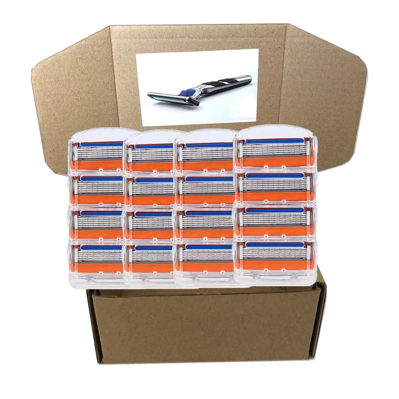 Custom Packaging 16PCS Gillette Fusion Men Razor Blades Replacement Blade 5 Layers Men Face Care Straight Razor
Custom Packaging 16PCS Gillette Fusion Men Razor Blades Replacement Blade 5 Layers Men Face Care Straight Razor