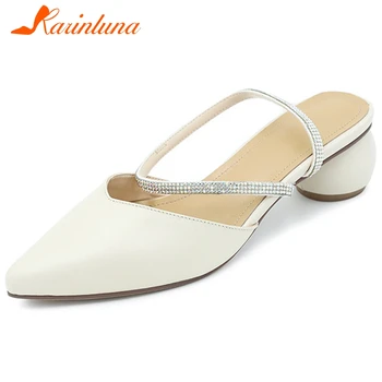 Karinluna New Arrivals 2020 Slip On Casual Shoes Woman Pumps Mules Genuine Cow Leather Strange Style Slip-On Summer Pumps Women
Karinluna New Arrivals 2020 Slip On Casual Shoes Woman Pumps Mules Genuine Cow Leather Strange Style Slip-On Summer Pumps Women