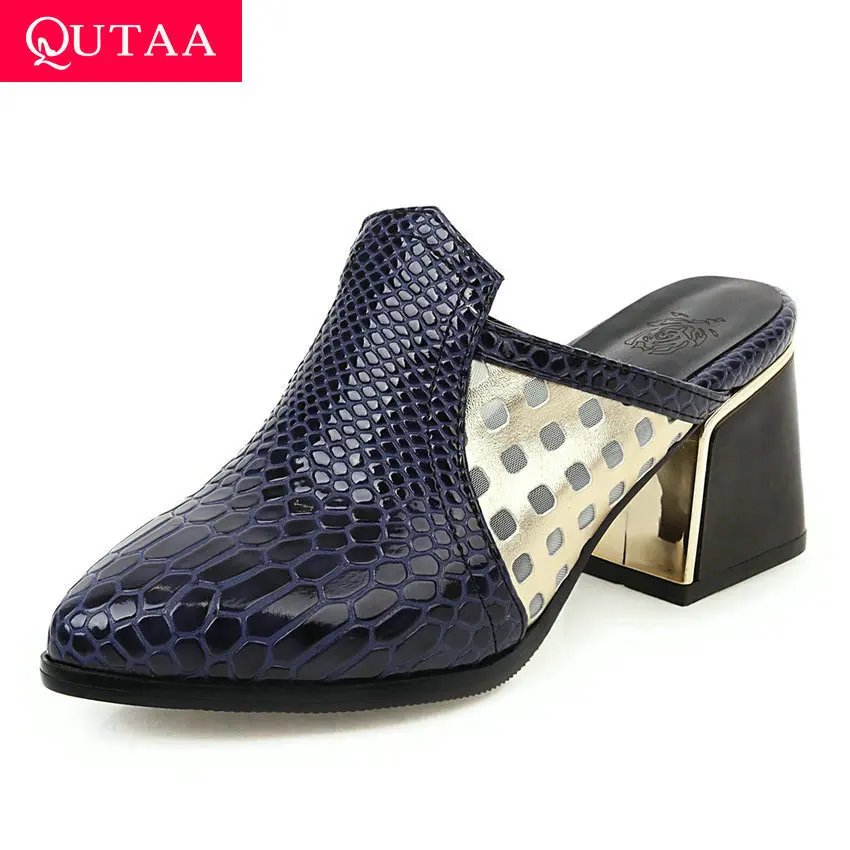 QUTAA 2020 PU Leather Slingback Ladies Pumps Square High Heel Summer Sandals Fashion Pointed Toe Slip on Women Shoes Size 34-43
QUTAA 2020 PU Leather Slingback Ladies Pumps Square High Heel Summer Sandals Fashion Pointed Toe Slip on Women Shoes Size 34-43
